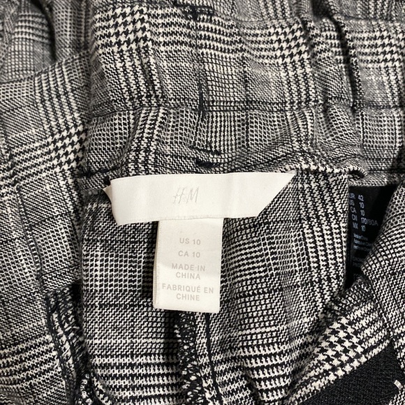 Paper Bag Glen Check Pants - Picture 2 of 4